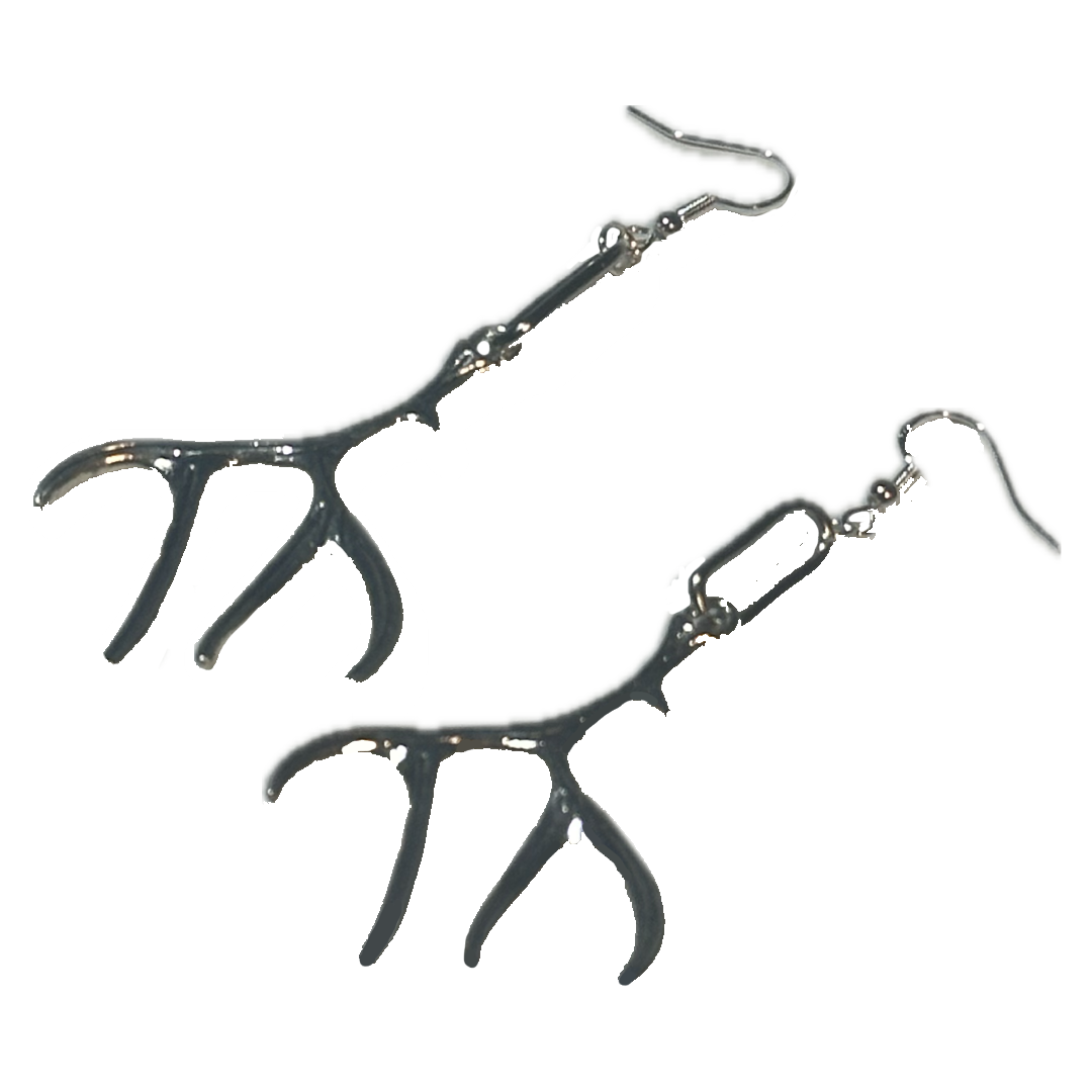 antler earring set