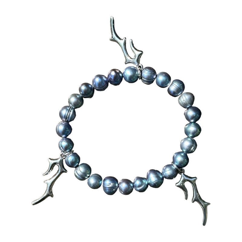 growth - iridescent pearl bracelet