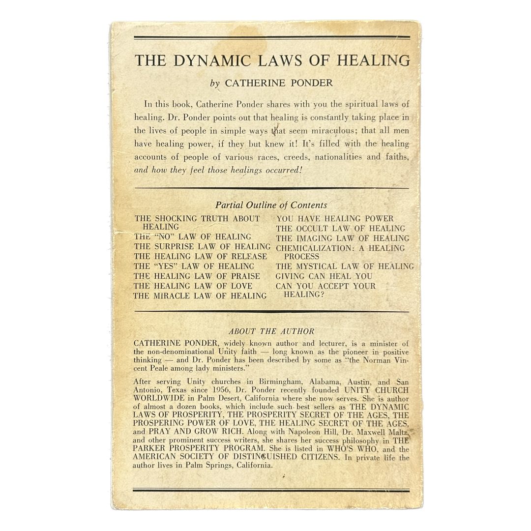 The Dynamic Laws of Healing