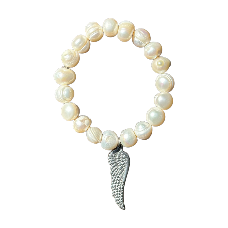 peace - pearl bracelet