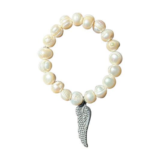 peace - pearl bracelet
