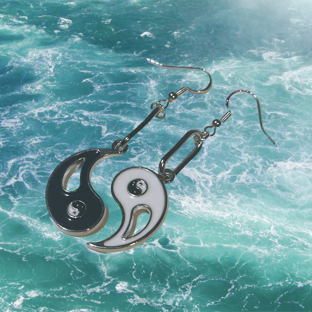 yin yang earring set